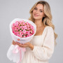 Букет из 11 розовых кустовых роз — вид 3